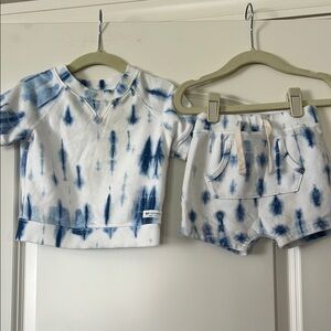 Baby GAP | (12-18M) Blue and White Tie-Dye Toddler Set